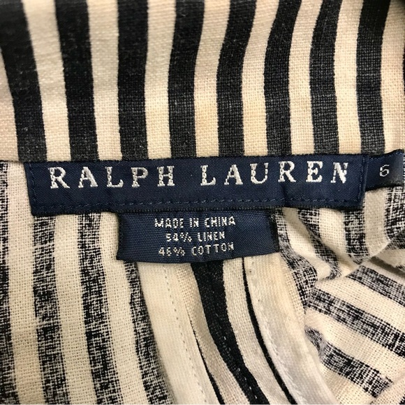 Ralph Lauren Blue Label Linen Blend Striped Preppy Blazer 6 - Picture 9 of 10